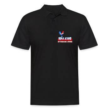 Râleur Fier de l’être Coq Logo - Polo Homme - noir - Devant - Kai (181cm)