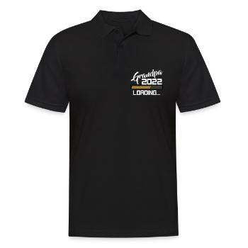 Grandpa Loading 2022 - Männer Poloshirt - Schwarz - Vorne - Kai (181cm)