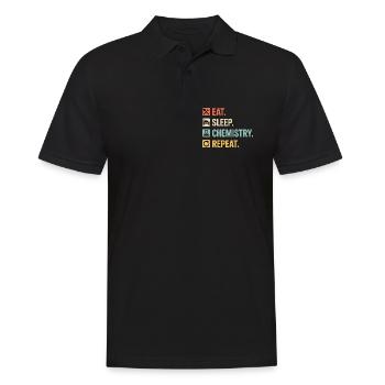 Club des étudiants en chimie fier - Polo Homme - noir - Devant - Kai (181cm)