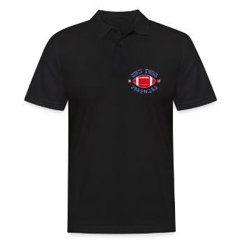 Emblème vintage du football de New York - Polo Homme - noir - Devant - Kai (181cm)