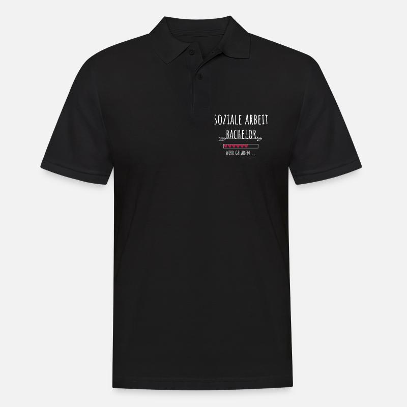 Soziale Arbeit Bachelor Studium Student Geschenk - Männer Poloshirt - Schwarz