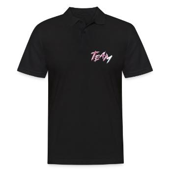 Team - Männer Poloshirt - Schwarz - Vorne - Kai (181cm)