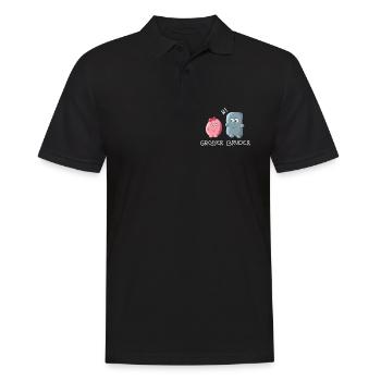 Grosser Bruder - Männer Poloshirt - Schwarz - Vorne - Kai (181cm)