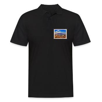Napoli Skyline Vesuvio - Männer Poloshirt - Schwarz - Vorne - Kai (181cm)