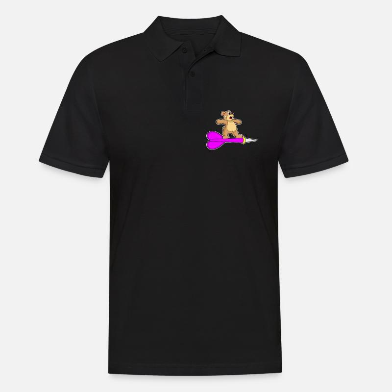 Fléchette d’ours - Polo Homme - noir