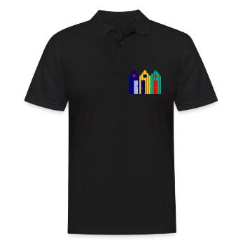 anniversary. Anniversary Decade. humor. funny - Men's Polo Shirt - black - Front - Kai (181cm)