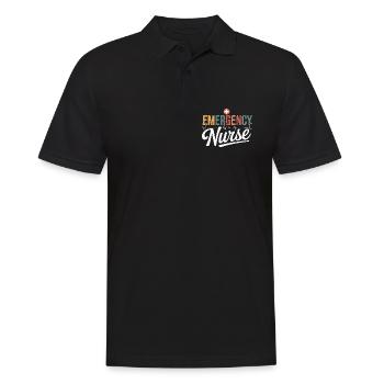 Emergency Nurse Emergency Design - Men's Polo Shirt - black - Front - Kai (181cm)