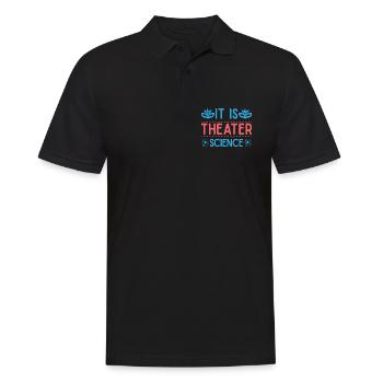 Musical Theatre It Is Theater Science Gift - Men's Polo Shirt - black - Front - Kai (181cm)