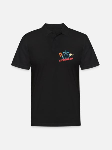 Lifeguards Love Lifeguard Swimmers - Men's Polo Shirt - black