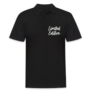 limited_edition- - Men's Polo Shirt - black - Front - Kai (181cm)