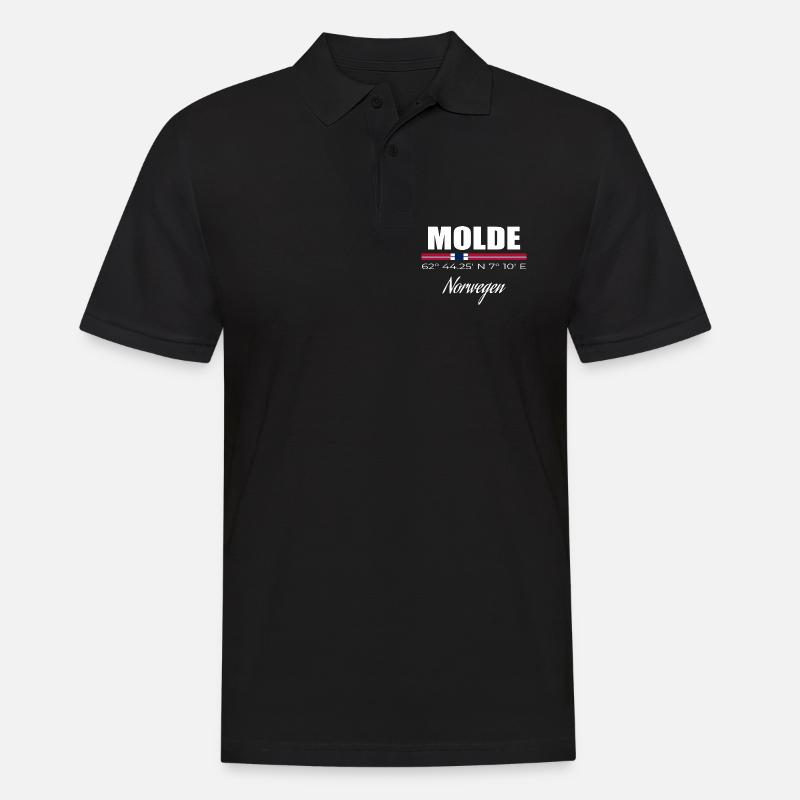 Molde - Männer Poloshirt - Schwarz