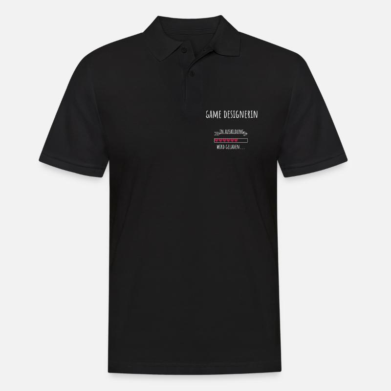 Game Design Studium Beruf Game Designerin - Männer Poloshirt - Schwarz