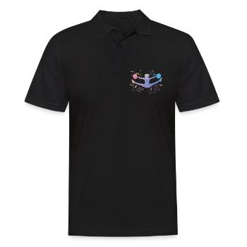 Cheerleader Cheer Mom Cheerleading - Men's Polo Shirt - black - Front - Kai (181cm)