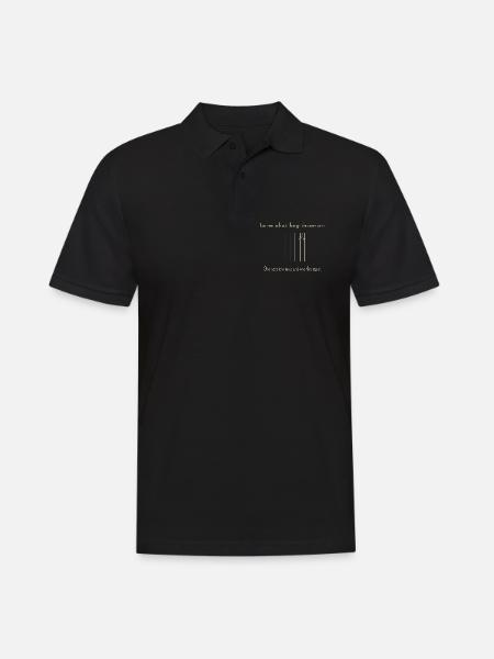 Der Klassiker für Perspektivenwechsel - Männer Poloshirt - Schwarz
