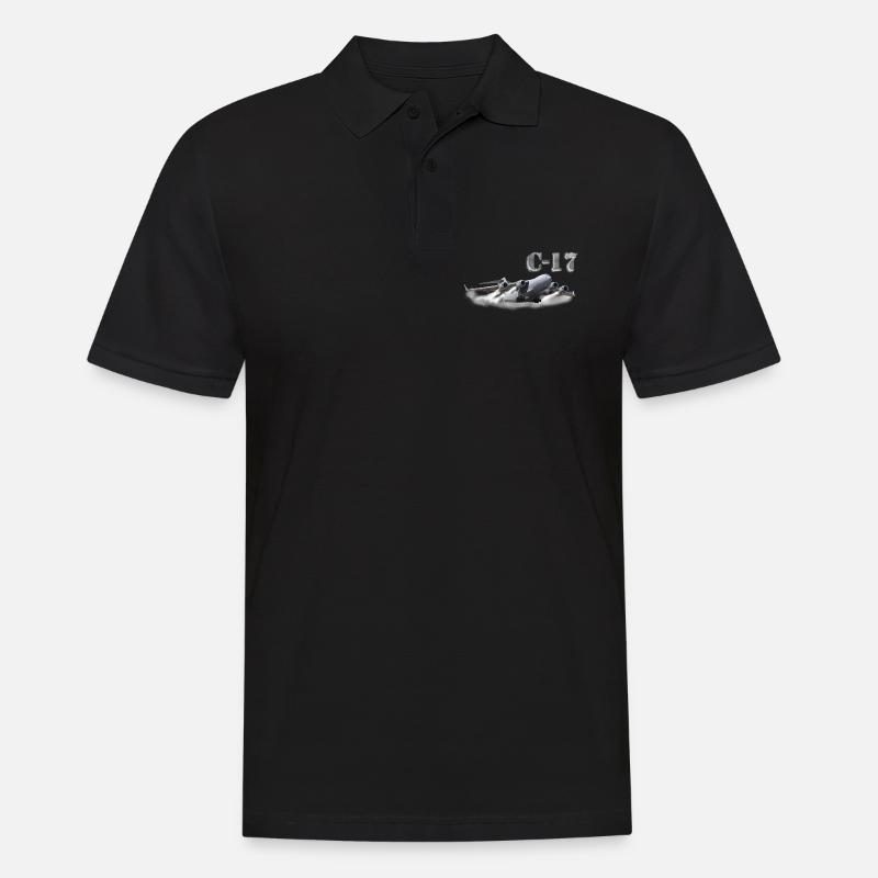 C-17 - Männer Poloshirt - Schwarz