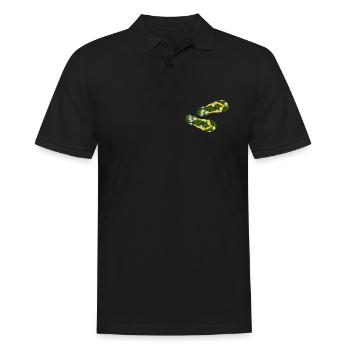 Latschen Gänseblümchen Flip Flops Camping Rasen - Männer Poloshirt - Schwarz - Vorne - Kai (181cm)