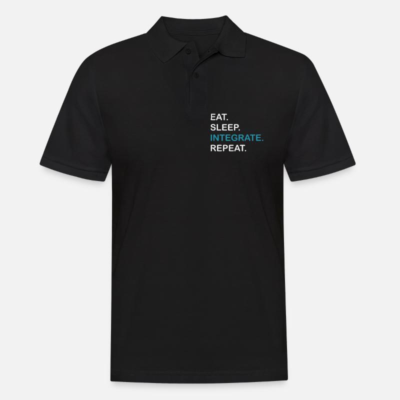 Integrate Repeat HPLC Performance Chromatography - Männer Poloshirt - Schwarz