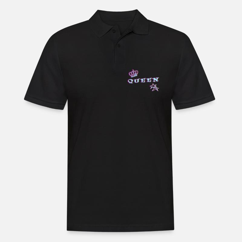 Queen - Männer Poloshirt - Schwarz
