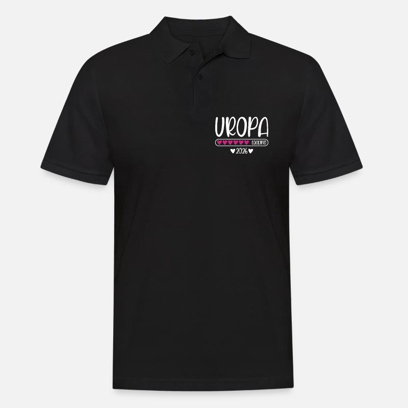 Uropa 2026 loading - Männer Poloshirt - Schwarz