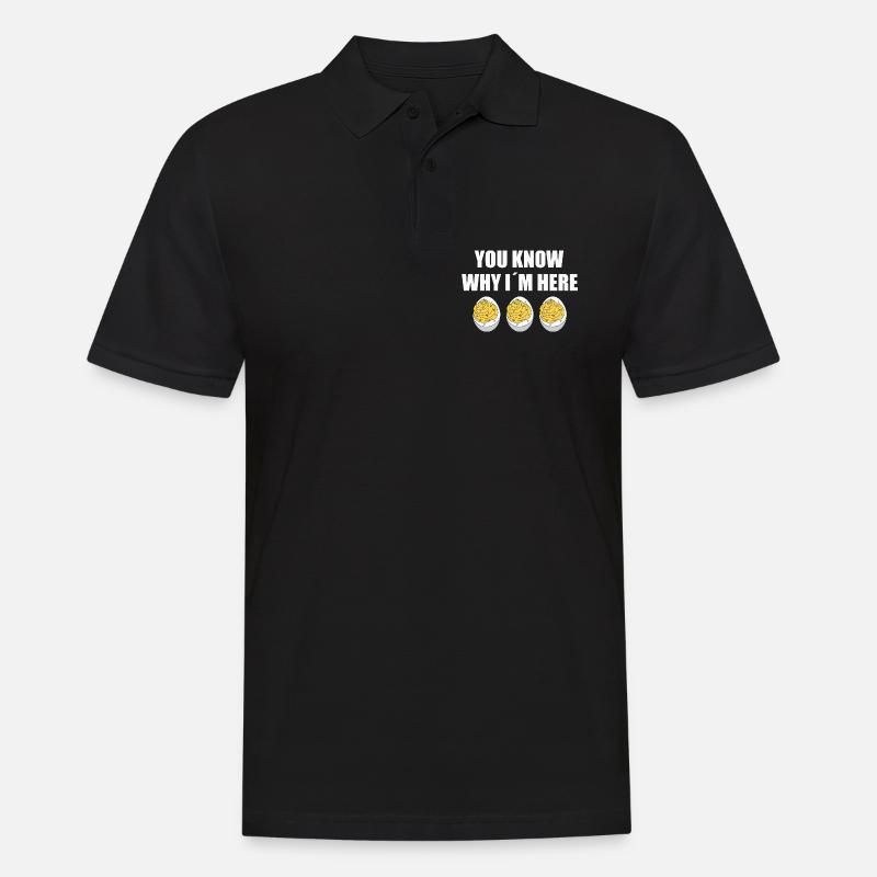 Gefüllte Eier - Männer Poloshirt - Schwarz