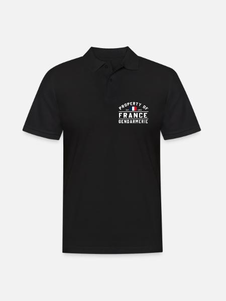 Gendarmerie Est 1972 - Polo Homme - noir
