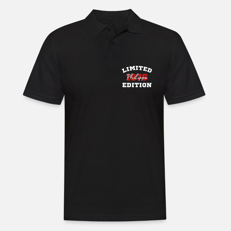 Limitierte Philippe-Ausgabe 1976 - Männer Poloshirt - Schwarz