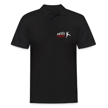 Evolution Handball - Männer Poloshirt - Schwarz - Vorne - Kai (181cm)