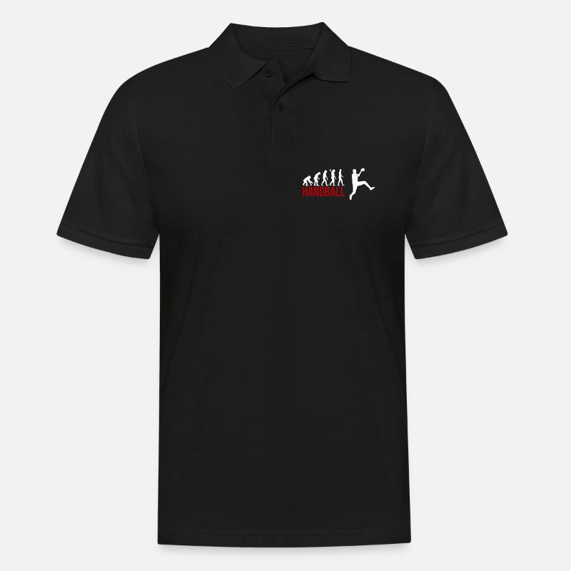 Evolution Handball - Männer Poloshirt - Schwarz