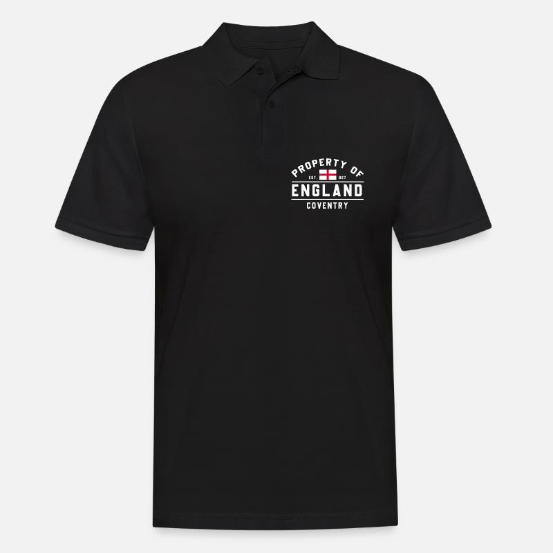 Eigentum von England Coventry - Männer Poloshirt - Schwarz
