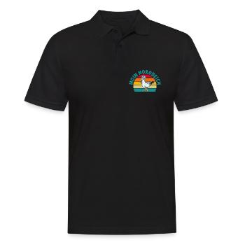 Nordsee Urlaub MOIN NORDDEICH Lustiges - Männer Poloshirt - Schwarz - Vorne - Kai (181cm)