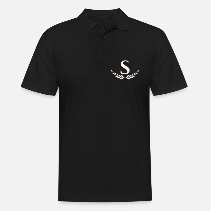 S - Männer Poloshirt - Schwarz