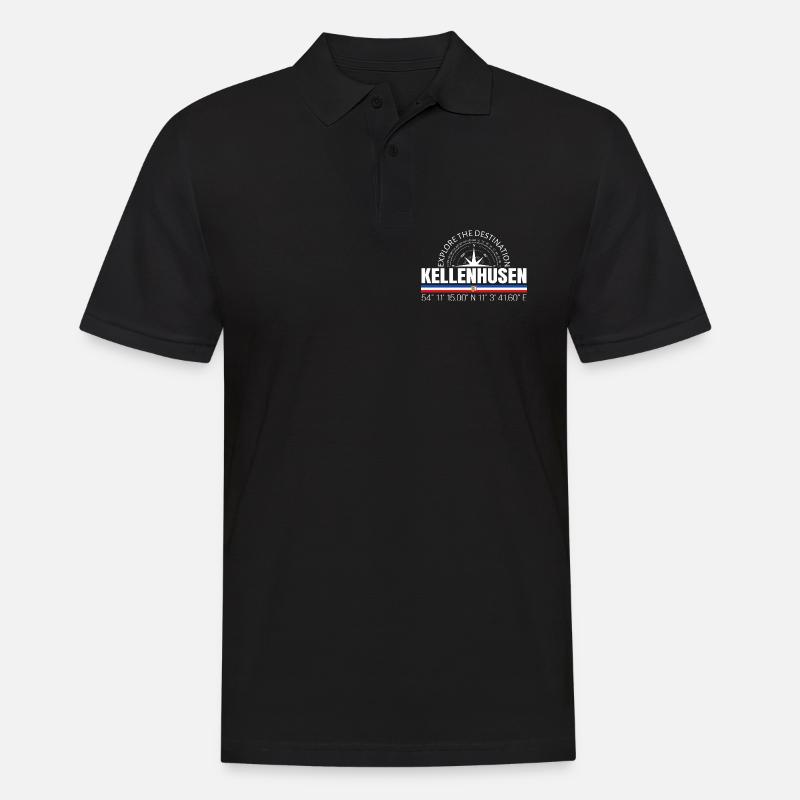 Kellenhusen - Männer Poloshirt - Schwarz