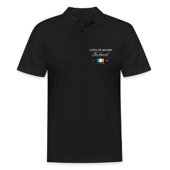 Cliffs of Moher Coordonnées Souvenir de voyage - Polo Homme - noir - Devant - Kai (181cm)