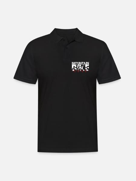 Rythme du VTT - Polo Homme - noir