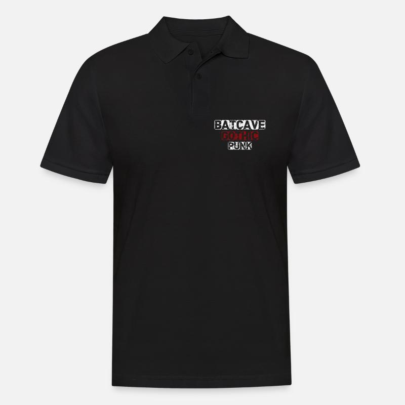 Batcave Gothic Punk - Männer Poloshirt - Schwarz