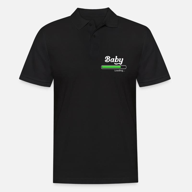 Baby-Loading. - Männer Poloshirt - Schwarz