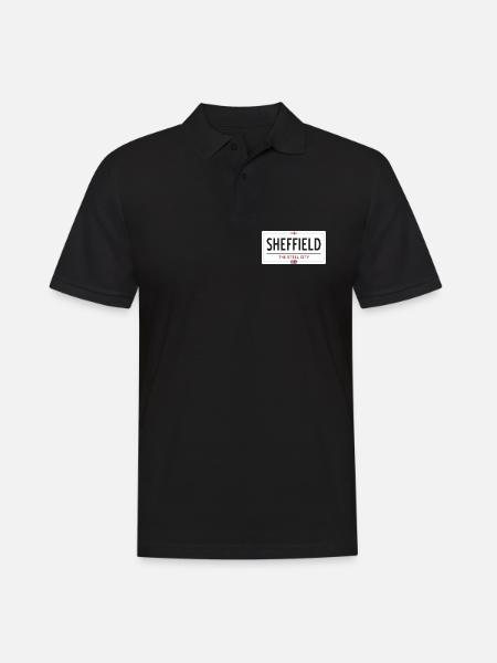 Sheffield town sign - Men's Polo Shirt - black