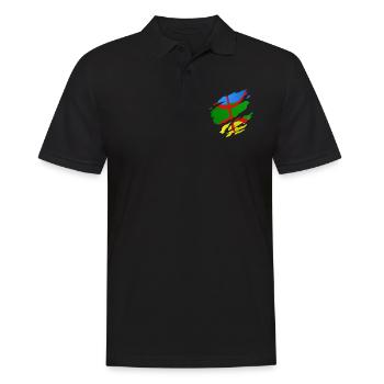 Amazigh flag - Polo Homme - noir - Devant - Kai (181cm)
