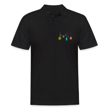 étoile de Noël - Polo Homme - noir - Devant - Kai (181cm)
