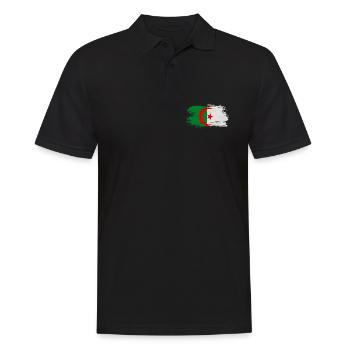 Algérie Drapeau vintage / Cadeau Alger - Polo Homme - noir - Devant - Kai (181cm)
