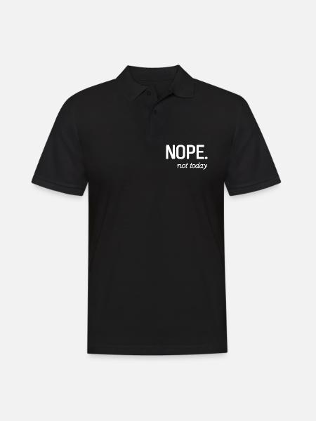 Conception de citation inspirante minimaliste - Polo Homme - noir