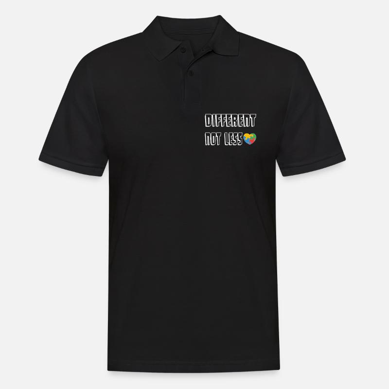 Anders Sein Herz-Puzzle - Männer Poloshirt - Schwarz