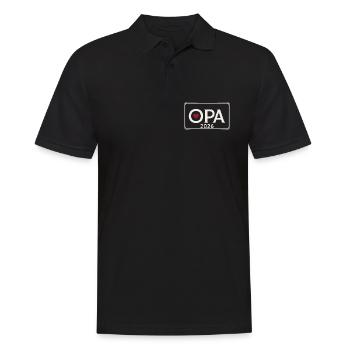 OPA 2026 Stolzer Großvater Ankündigung - Männer Poloshirt - Schwarz - Vorne - Kai (181cm)