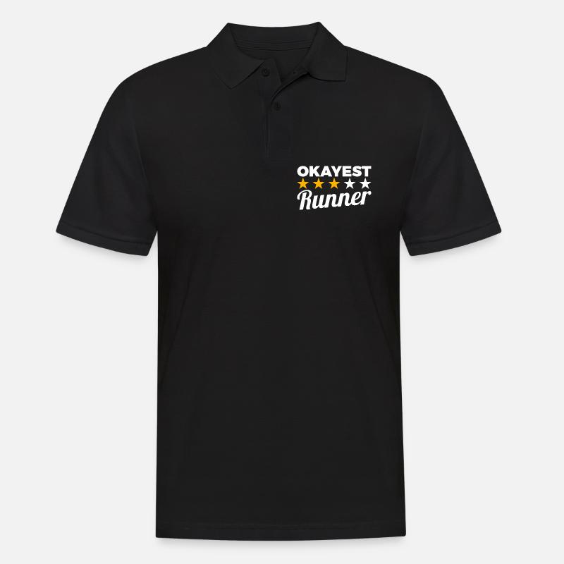 Durchschnittlicher Läufer - Männer Poloshirt - Schwarz