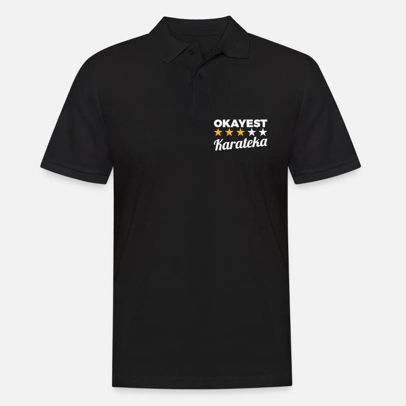 Durchschnittlicher Karateka - Männer Poloshirt - Schwarz