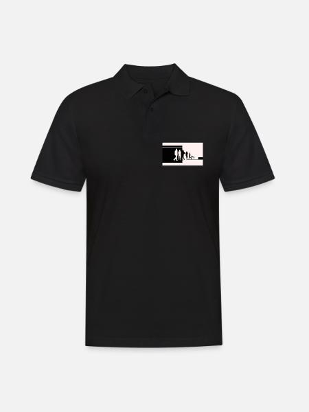 Silhouettes in transition - Men's Polo Shirt - black