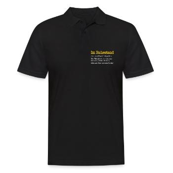 Retired Definition Funny Retiree Gift - Men's Polo Shirt - black - Front - Kai (181cm)