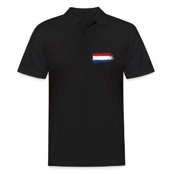 Coup de pinceau Dutch Tricolor - Polo Homme - noir - Devant - Kai (181cm)