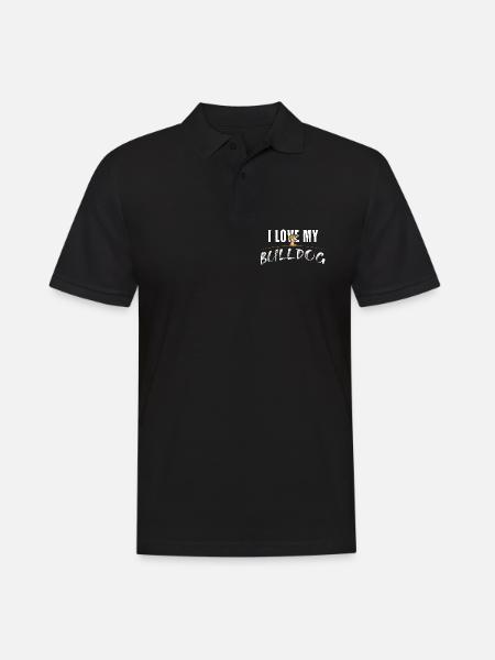 J’adore mon bouledogue - Polo Homme - noir