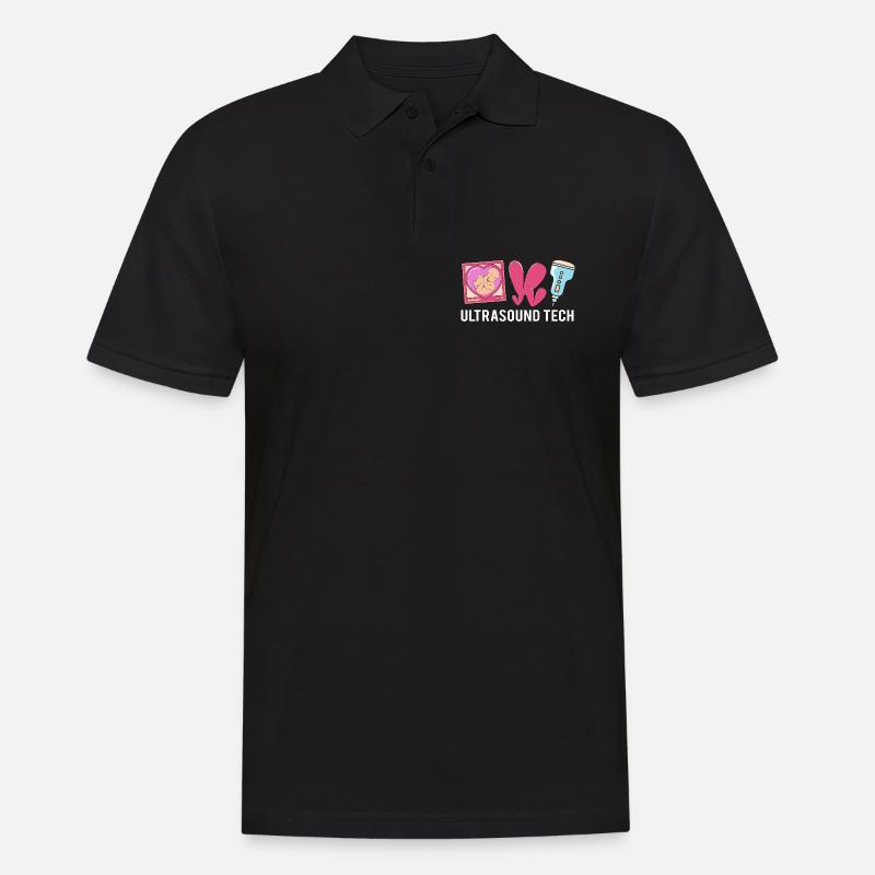 Ultraschall Techniker Ultraschalltechniker - Männer Poloshirt - Schwarz